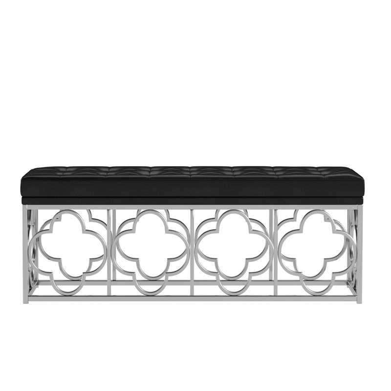 Banc rembourré Hayes, Noir