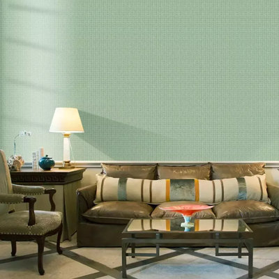 Papier peint moderne imitation osier en bambou