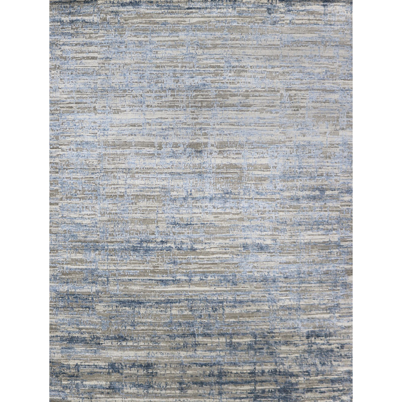 Camouflage Area Rug in Blue, Rectangle 2' x 3'