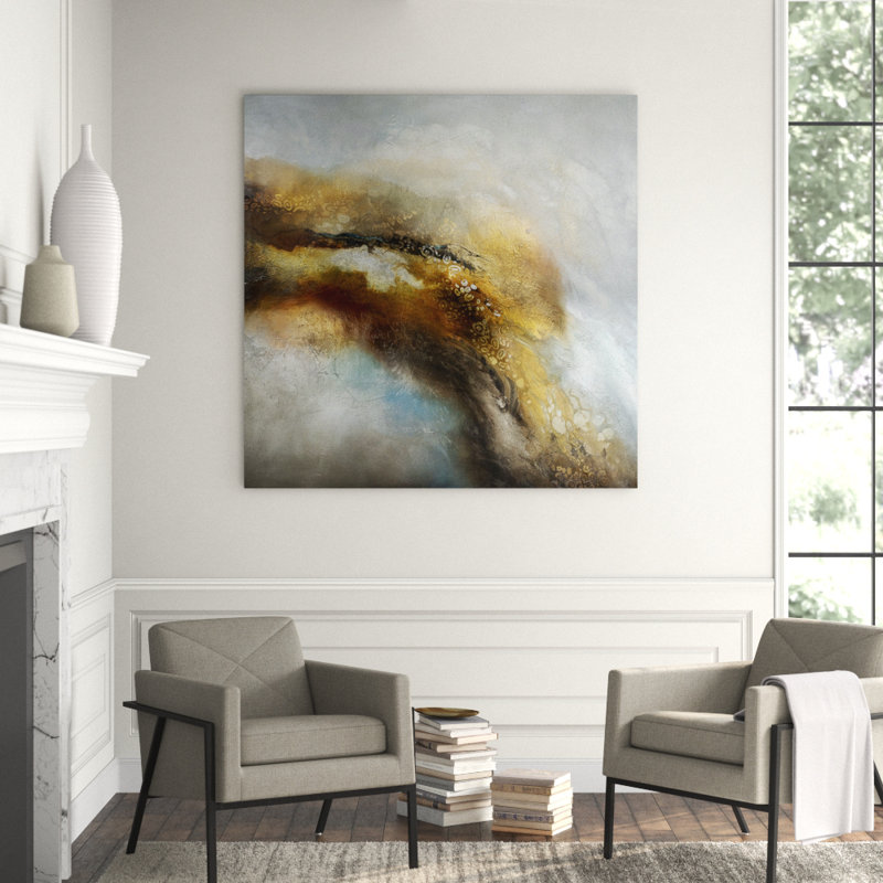 Desert Flow Print by Jennifer Hollack Raboin, Stretched Canvas, 50" H x 50" W x 2" D