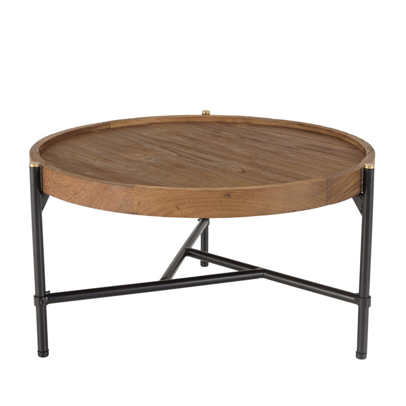 Aalderk Three Leg Coffee Table, 30cm H x 56.5cm W x 56.5cm D