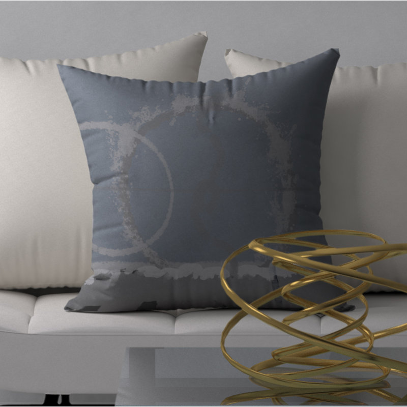 Abstract Reversible Throw Pillow, 24" x 24"