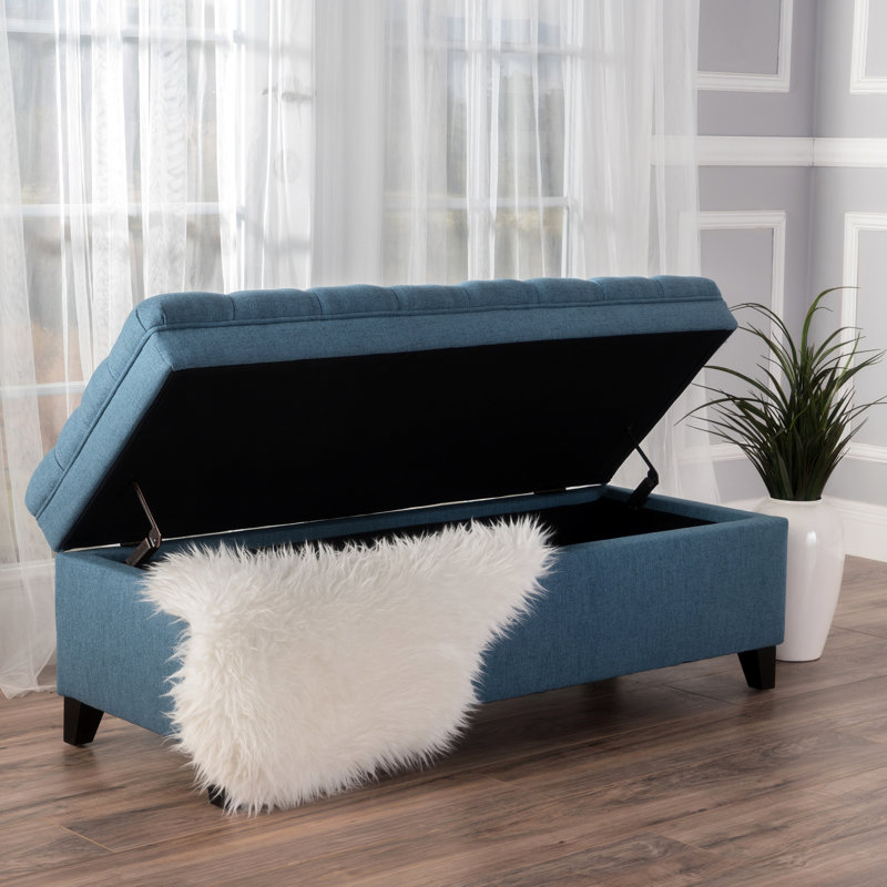 Ayden Storage, 50" X 20.5" 18.78" H, 32.94 Lb, Versatile Bench , 48.86 In. 20.93 18.78 In., Lb, Blue
