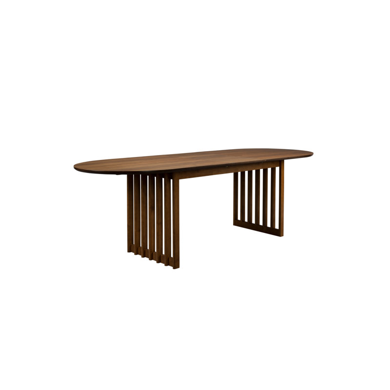 Barlet Oval Walnut Wood Dining Table