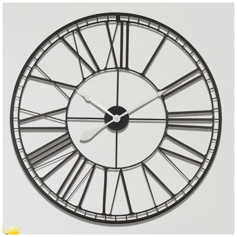 Oversized Izabella Roman No. Iron Wall Clock - 80 cm / 31.5 in, Single