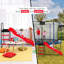 Ensemble de glissade intérieure et extérieure Trampoline Step N Slide-110295035