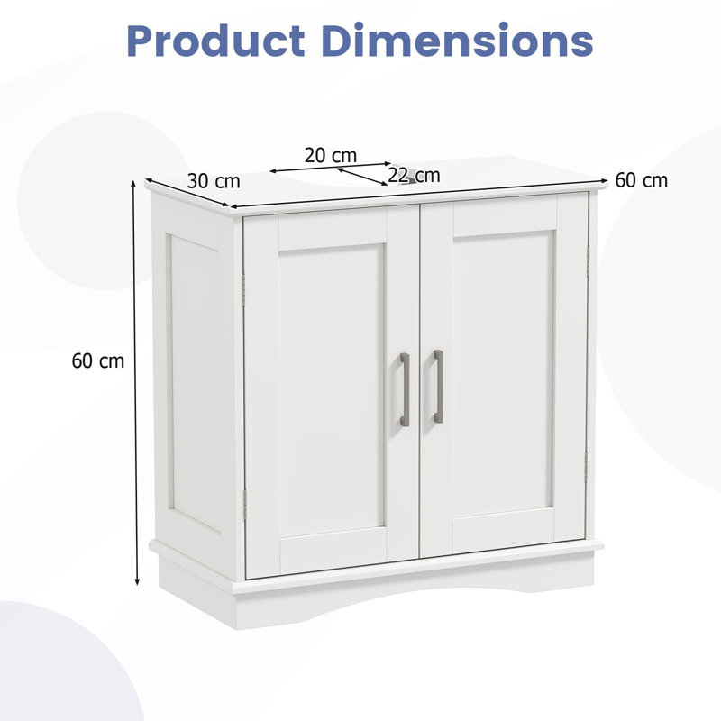 MDF Freestanding Under Sink Cabinet, White