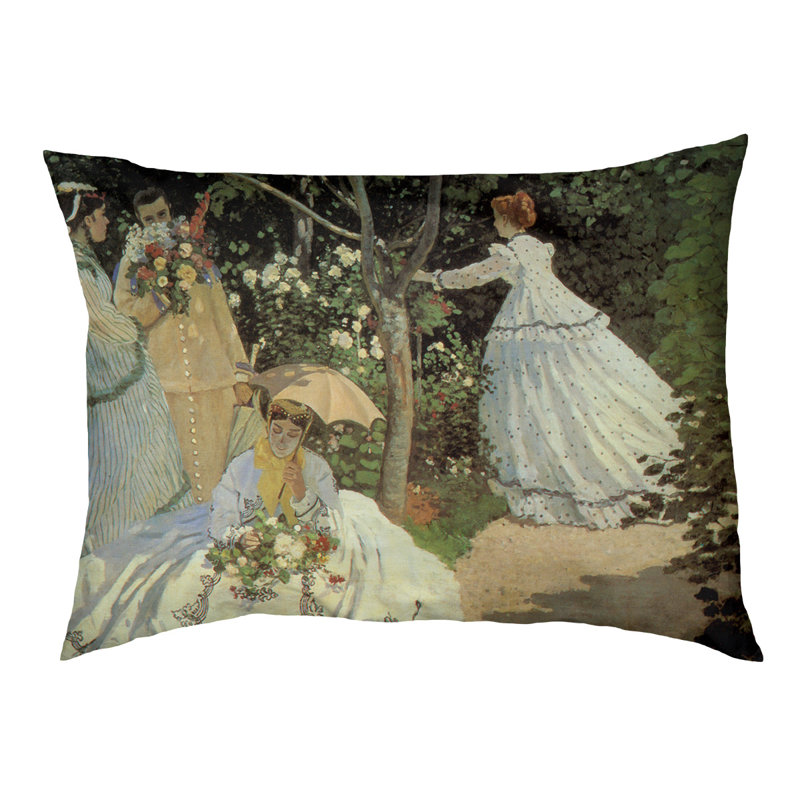 Coussin Carlucci, Grand (L 52 po x l 42 po), Vert / blanc cassé