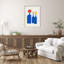 «Blue Bottle Vase» par Little Dean, reproduction d'art encadrée sur bois-2111059745-2111059774