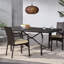 Table pour la réception Veranda, l 69,11 po x P 34,42 po, H 28,00 po, effet brun