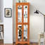 Armoire de cuisine avec poignée de style rétro et cloison mobile à charnière radieuse