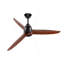 Hot sales Ventilateur de plafond noir moderne de 52 pouces avec moteur à courant continu réversible à télécommande 3 lumières à DEL à 3 couleurs à intensité variable-550786916