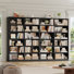 Bibliothèque standard double en bois à 74 niveaux H 74,3 "x l 47,2" (ensemble de 2)