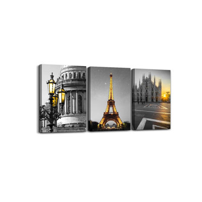 3 Piece Wrapped Canvas Set