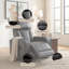 Fauteuil inclinable électrique Mason 37 po en cuir noir, double position, avec appui-tête réglable, porte-gobelet et port USB - Noir