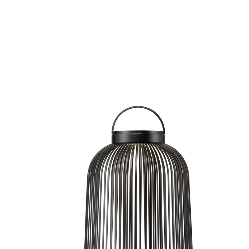 Steel Lamp, Black, 49cm H x 31cm W x 31cm D