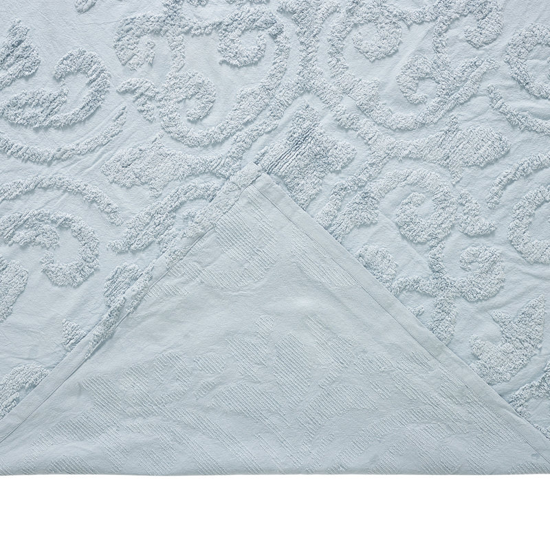 Rylee 100% Cotton Premium Chenille Bedspread Set Soft & Breathable Floral Design Machine Washable, Luxurious All Season Comfort Bedding Set