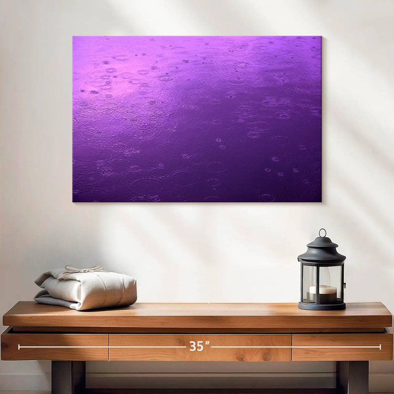 Vue de la pluie mauve Alvord, H 16 po x l 24 po