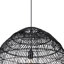 Luminaire suspendu en forme de dôme noir à 1 lumière Aracelie-1203305542