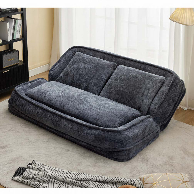 Lit double pour chien avec canapé réglable, Gris foncé