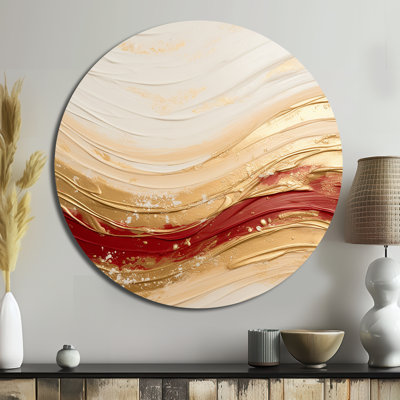 Dillon - Abstract Round Metal Wall Art