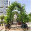 Arche de jardin en métal avec barrière avec pot de fleurs W80.71 * H97.24