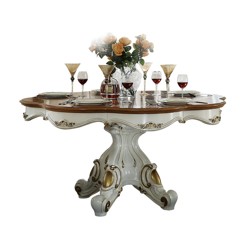 Table de salle à manger Bem, Perle antique
