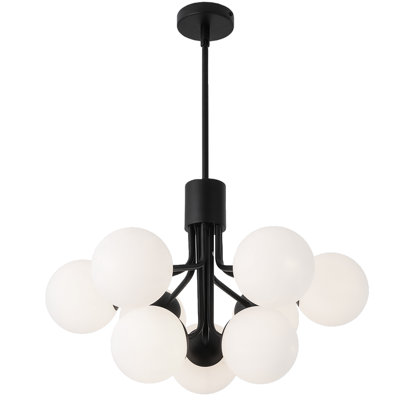 Lustre à niveaux dégradé 9 lumières Aleyna