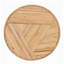 Table de bout moderne en rotin laminé miel moderne l 15,7 po x P 15,7 po x H 16,9 po