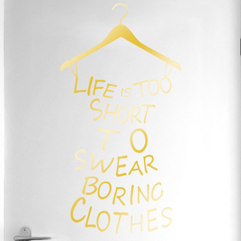 Wall Decal, Shiny Gold