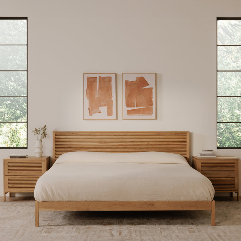 Marika Solid Wood Bed, King