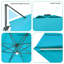 Parasol lumineux en porte-à-faux 11,5 x 9 pi avec base Doogal-2068372615