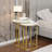 Pelaghia Marble Nesting End Table Sintered Stone Top