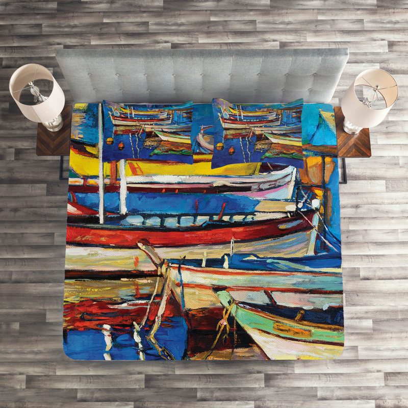 Coastal Polyester Coverlet