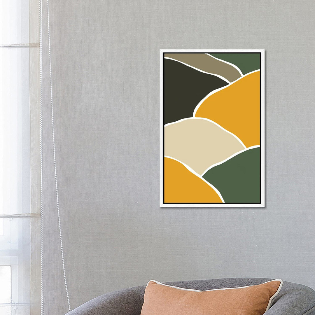 Wild Collection Hills Abstract von Pixy Paper - Galerie-verpackte Leinwand Giclée auf Leinwand