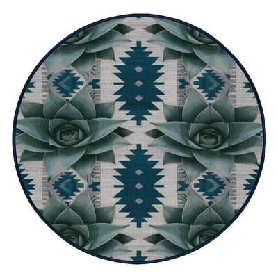  Tapis lavable Agave Plant Southwestern