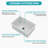 Undermount Single Bowl Fireclay Kitchen Sink, Rectangular Single Bowl Sink Basin