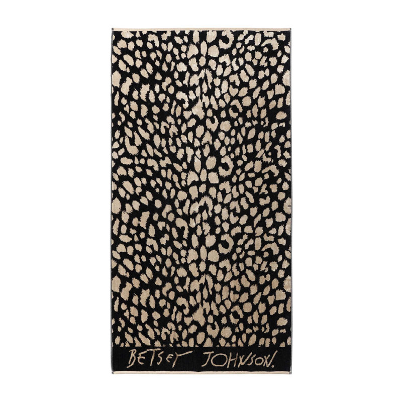 Serviette de plage Betsey Johnson, Léopard noir