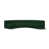 Tissu bouclé vert
