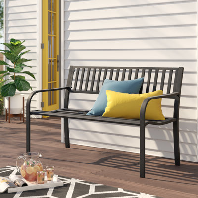 Alvah Stainless Steel Garden Bench