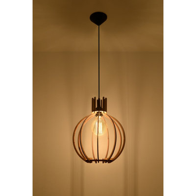 Ogle 1 - Light Black/Brown Single Pendant