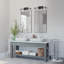 Éclairage pour meuble-lavabo à 4 lumières à intensité variable Kerrison-86178506