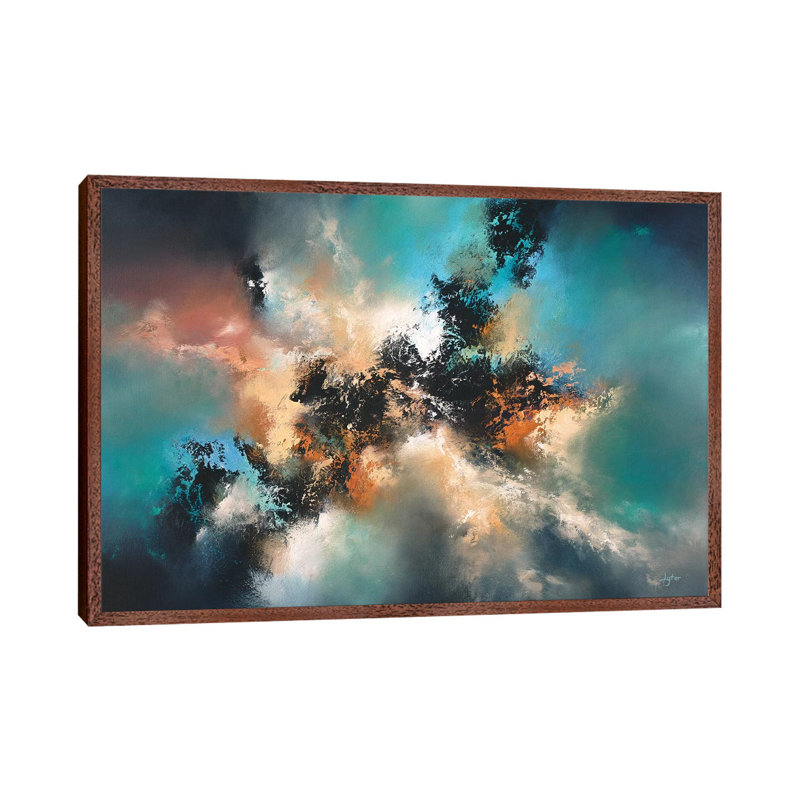 All That We See Or Seem by Christopher Lyter - Print on Canvas, 101.6 cm H x 66.04 cm W, Classic Brown Wood Framed