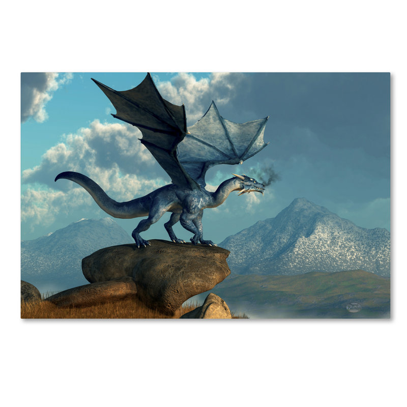 Lethe «Blue Dragon», impression sur toile tendue, 16 po x 24 po