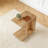 C-Shaped Wood Side Table Nightstand Bedside Table