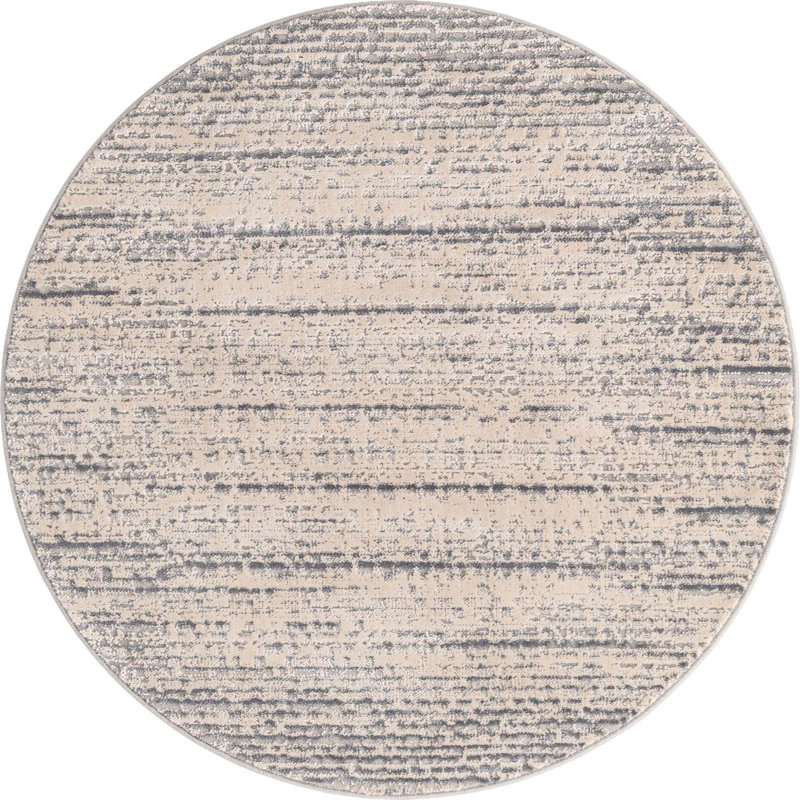 Abstract Indoor Rug, Round 4'