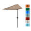 Demi-parasol demi-patio - Parasol 9 pi avec manivelle - Petit auvent pour balcon, table ou terrasse par Pure Garden (Sable)-33048764