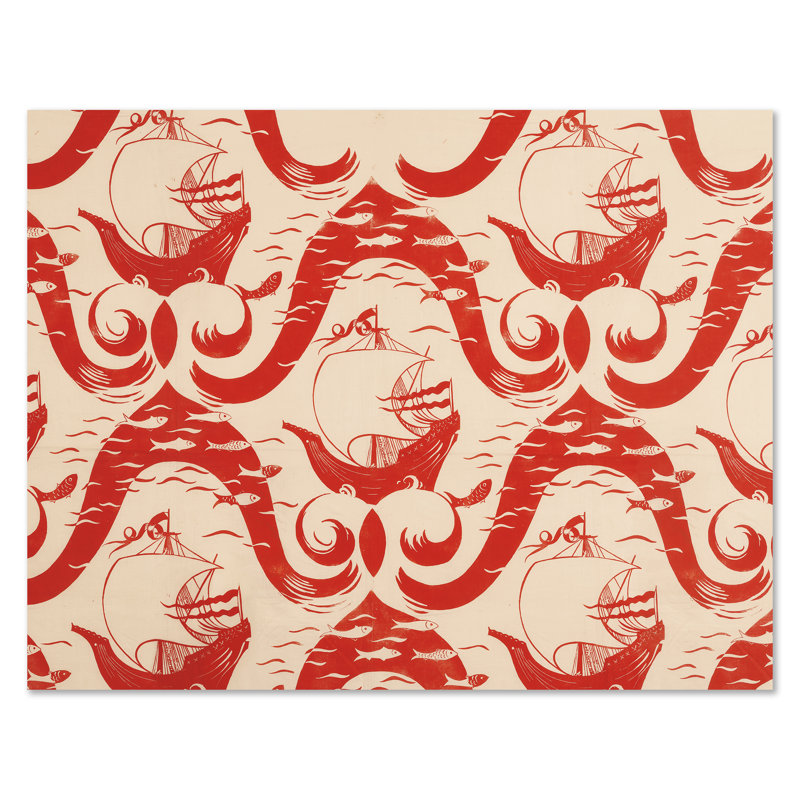 Red Sea Print by Paule Marrot, Unframed, 42" H x 54" W x 1.25" D