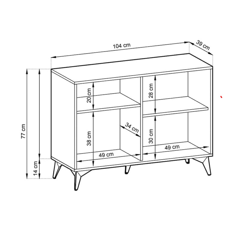 Bowlin 104cm Sideboard