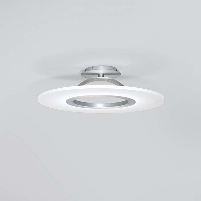 Elektron 1 - Light Semi Flush Mount, Brushed Aluminum